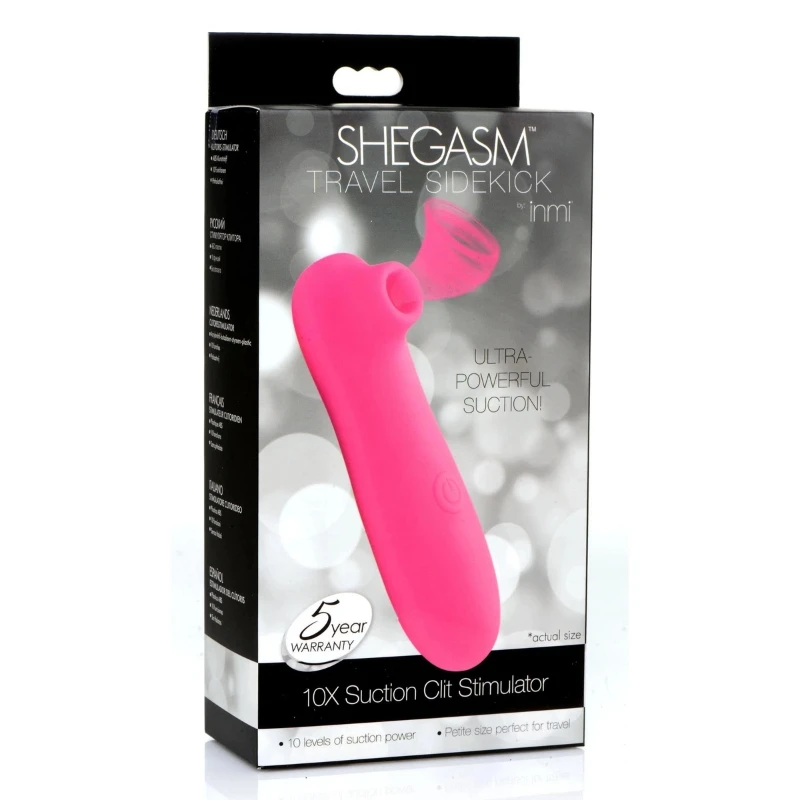 XR Brands Shegasm Travel Sidekick 10X Suction Clit Stimulator