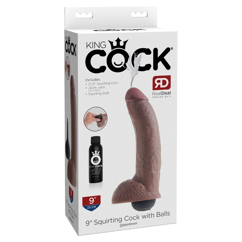 pipedream King Cock 9" Squirting Cock With Balls