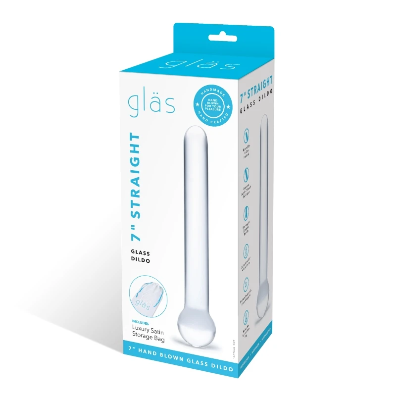 Gläs 7 Inch Straight Glass Dildo