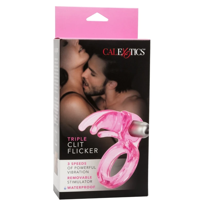 CalExotics Triple Clit Flicker Cock Ring