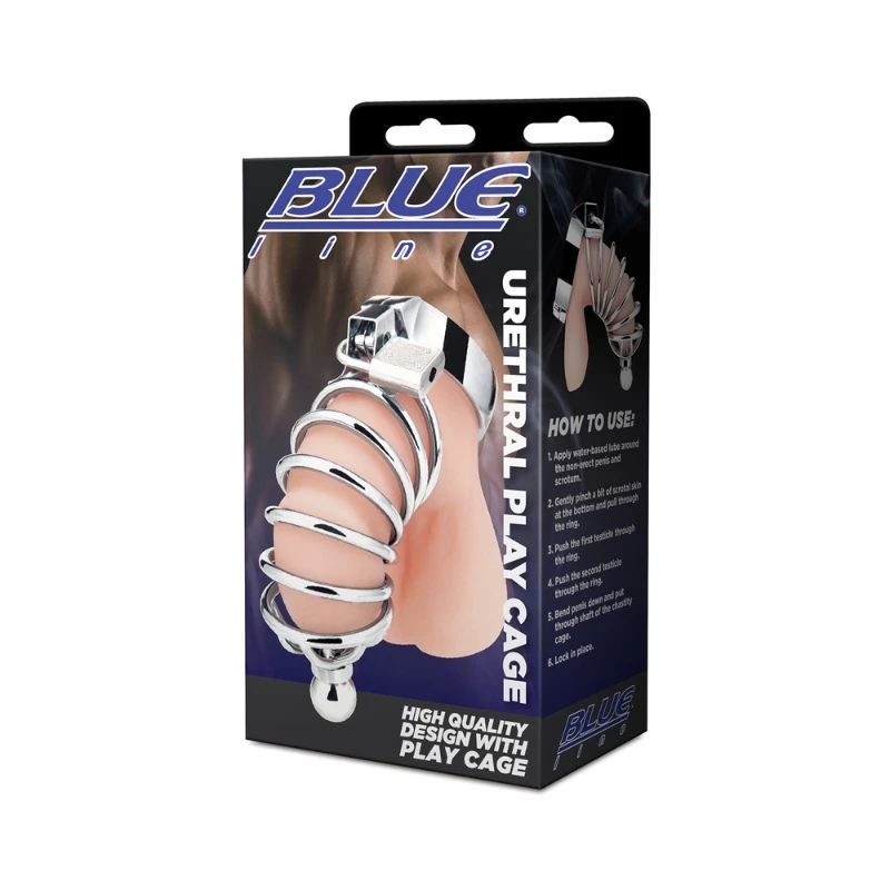 Blueline Urethral Play Cage