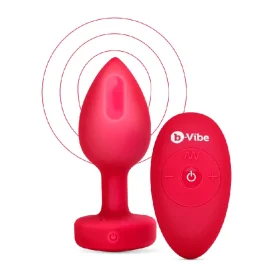 B-Vibe Vibrating Heart Silicone Rechargeable Remote-Controlled Anal Plug