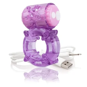 Charged Big O Rechargeable Vibrating Cock Ring by Screaming O Purple