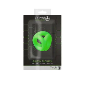 OUCH! Glow in the Dark - Energy Cock Ring & Ball Strap