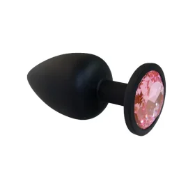 Doc Johnson Booty Bling - Spade Shaped Silicone Anal Plug Pink