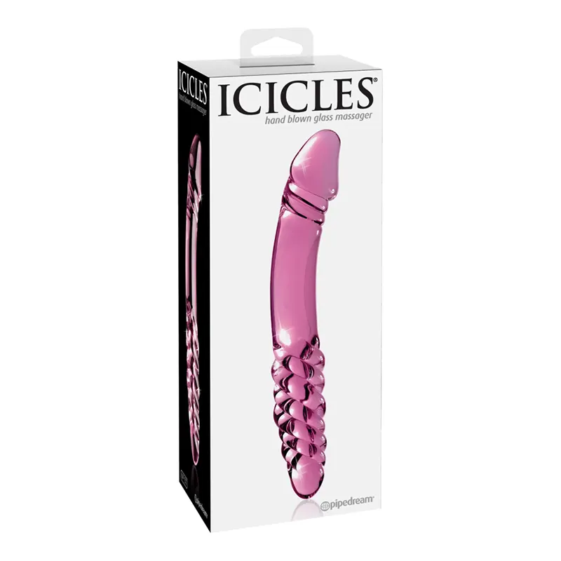Icicles No. 57 Pink Glass G-Spot Dildo