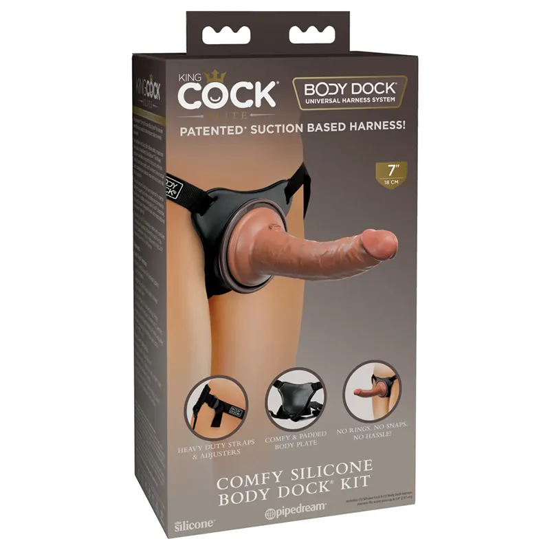 King Cock Elite Comfy Body Dock Kit Strap-On Harness