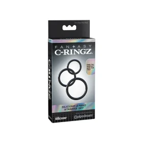 Enhance your endurance and experience with the Fantasy C-Ringz Silicone 3-Ring Stamina Set.
