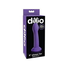 Purple Dillio 6 inch Please-Her Strap-On
