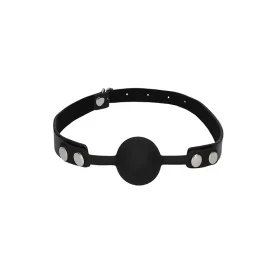 Silicone Ball Gag with Adjustable Bonded Leather Straps