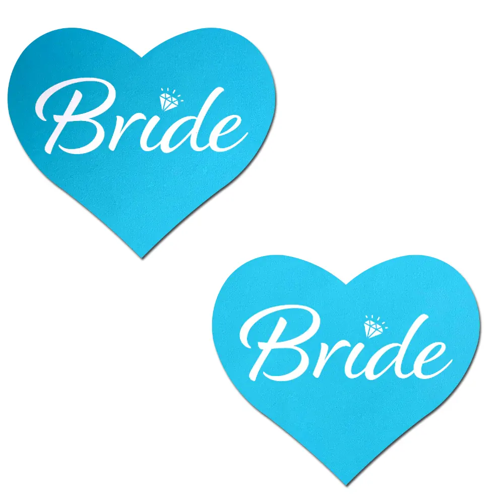 Bride Heart Nipple Pasties | Robins Egg Blue Bride Heart