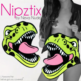 Neva Nude Sexy T-Rexy Dinosaur Nipple Cover Pasties