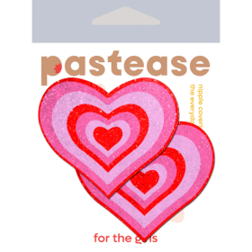 Nipple Pasties: Pastease Heart: Red/Pink Pumping Heart