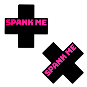 Plus X: 'Spank Me' Cross Nipple Pasties by Pastease