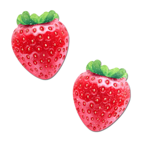 Strawberry: Sparkly Red & Juicy Berry Nipple Pasties by Pastease