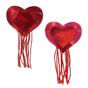 Tassels: Holographic Hearts with Tassel Fringe Nipple Pasties by Pastease" can significantly enhance your style.