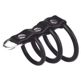 Blueline 3 Ring Silicone Gates Of Hell With Leash Lead